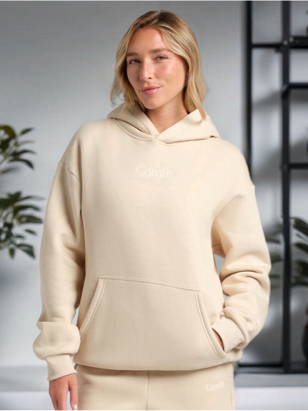 Comfort Signature Bone Hoodie - Small